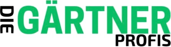 Logo von Die Gärtner Profis: grüne Wortmarke GÄRTNER mit senkrechtem DIE und PROFIS in Schwarz