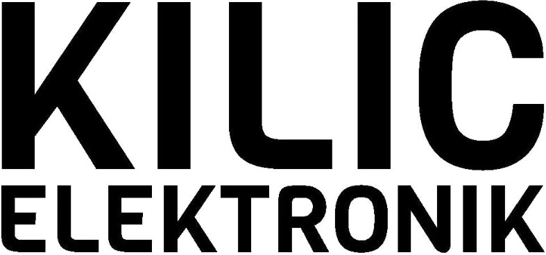 Logo von Kilic Elektronik: schwarze Wortmarke KILIC in fetten Versalien über ELEKTRONIK