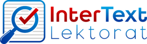 Logo für InterText Lektorat - erstellt durch Webdesign Wetzlar